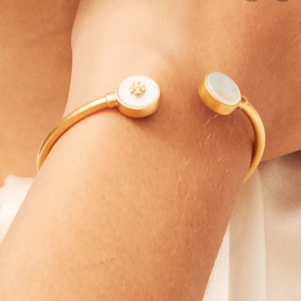 Tory Burch Kira Semiprecious Open Cuff